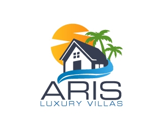 Aris Luxury Villas logo design by AamirKhan