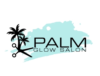 Palm Glow Salon logo design by AamirKhan