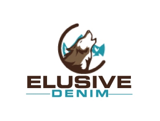 Elusive Denim  logo design by AamirKhan