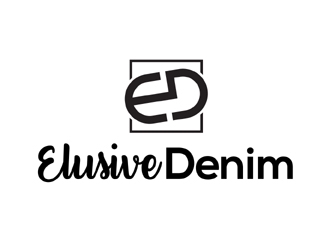 Elusive Denim  logo design by MAXR