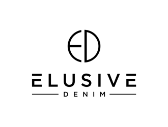 Elusive Denim  logo design by clayjensen