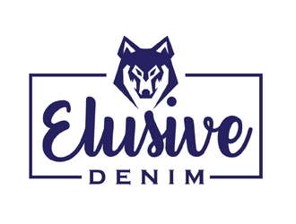 Elusive Denim  logo design by MAXR