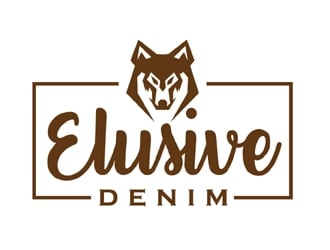 Elusive Denim  logo design by MAXR