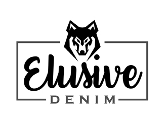 Elusive Denim  logo design by MAXR