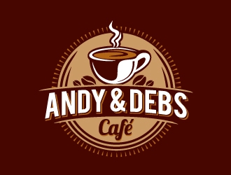 Andy and Debs Cafe logo design by ruki