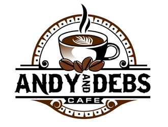 Andy and Debs Cafe logo design by DreamLogoDesign