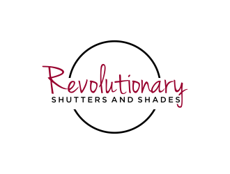 Revolutionary Shutters and Shades logo design by checx