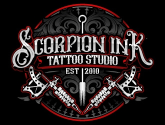 Scorpion Ink Tattoo Studio logo design by Aelius