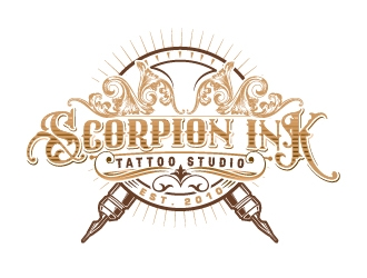 Scorpion Ink Tattoo Studio logo design by Suvendu