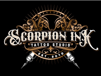 Scorpion Ink Tattoo Studio logo design by Suvendu