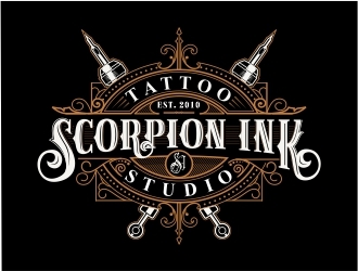 Scorpion Ink Tattoo Studio logo design by Mardhi