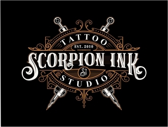 Scorpion Ink Tattoo Studio logo design by Mardhi