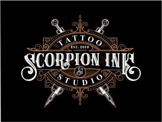 Scorpion Ink Tattoo Studio logo design by Mardhi