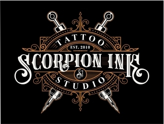 Scorpion Ink Tattoo Studio logo design by Mardhi