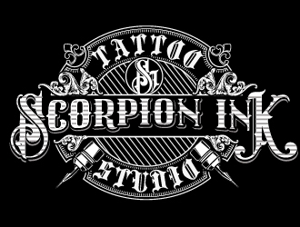 Scorpion Ink Tattoo Studio logo design by Suvendu