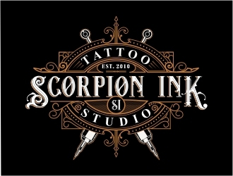 Scorpion Ink Tattoo Studio logo design by Mardhi