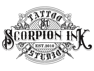 Scorpion Ink Tattoo Studio logo design by Suvendu
