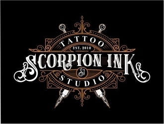 Scorpion Ink Tattoo Studio logo design by Mardhi