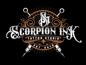 Scorpion Ink Tattoo Studio logo design by Suvendu