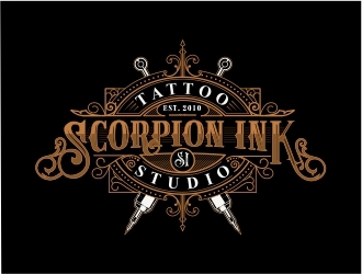 Scorpion Ink Tattoo Studio logo design by Mardhi