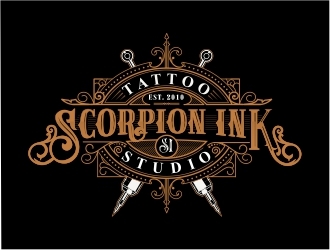 Scorpion Ink Tattoo Studio logo design by Mardhi