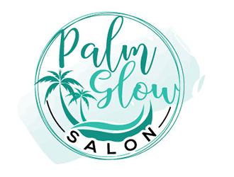Palm Glow Salon logo design by gogo
