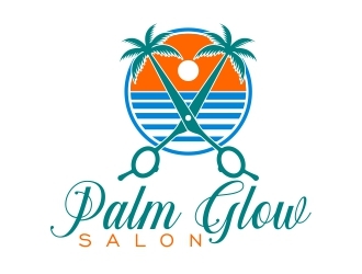 Palm Glow Salon logo design by b3no