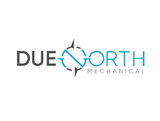 Due North Mechanical  logo design by dasigns