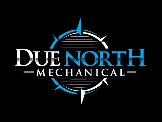 Due North Mechanical  logo design by dasigns