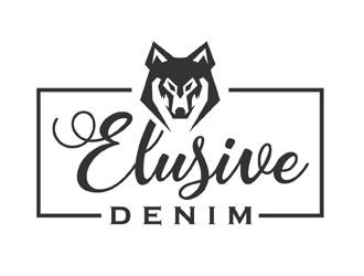 Elusive Denim  logo design by MAXR