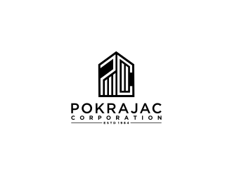 Pokrajac Corporation logo design by bricton