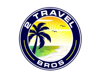 2 Travel Bros logo design by AamirKhan