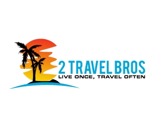 2 Travel Bros logo design by AamirKhan