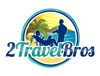 2 Travel Bros logo design by AamirKhan