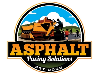 Asphalt Paving Solutions  logo design by Suvendu