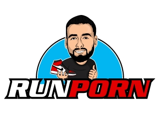 RUNPORN or #RUNPORN  logo design by AamirKhan