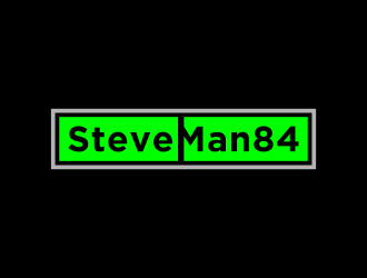 SteveMan84 logo design by BlessedArt