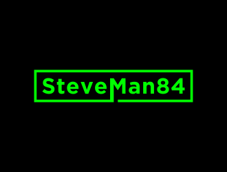 SteveMan84 logo design by BlessedArt