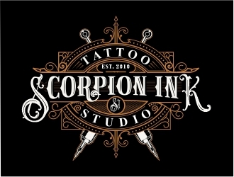 Scorpion Ink Tattoo Studio logo design by Mardhi