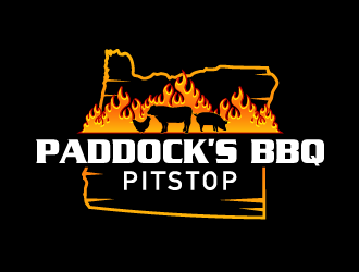 Paddock s BBQ Pitstop logo design by Ultimatum