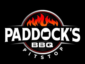 Paddock s BBQ Pitstop logo design by daywalker