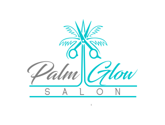 Palm Glow Salon logo design by bosbejo