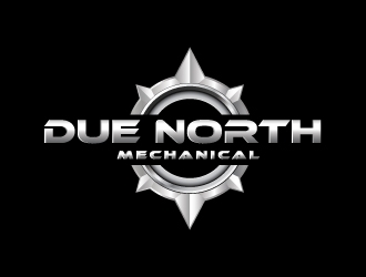 Due North Mechanical  logo design by emberdezign