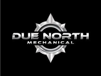 Due North Mechanical  logo design by emberdezign