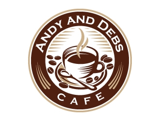 Andy and Debs Cafe logo design by jaize