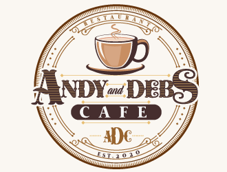 Andy and Debs Cafe logo design by Suvendu