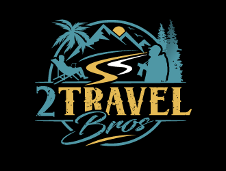 2 Travel Bros logo design by Suvendu