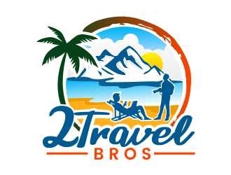 2 Travel Bros logo design by amar_mboiss