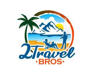 2 Travel Bros logo design by amar_mboiss