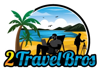 2 Travel Bros logo design by LucidSketch